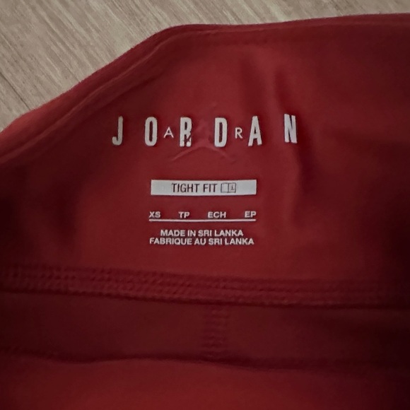 Jordan Kids Red and Maroon Shorts - Picture 2 of 3